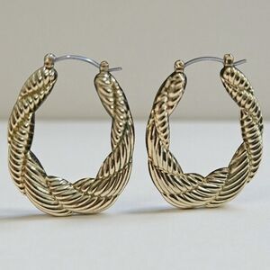 Elegant Gold Color Hoop Earrings